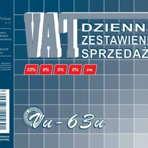 DRUK Dzienne Zestawienie Sprzedaży nieudokumentowanej VAT Vu63