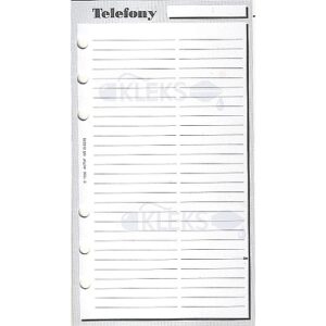 Wkład do organizera B6 / ST - TELEFONY