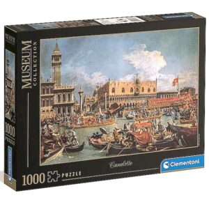 Puzzle - Clementoni 1000 Museum Canaletto The Return Of Bucentaur At Molo On Ascension Day
