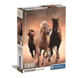 Puzzle Galopujące konie 1000 - Clementoni
