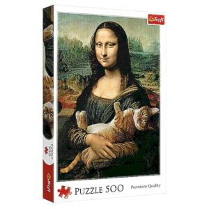 Puzzle - Mona Lisa i kot Mruczek 500 el. - Trefl