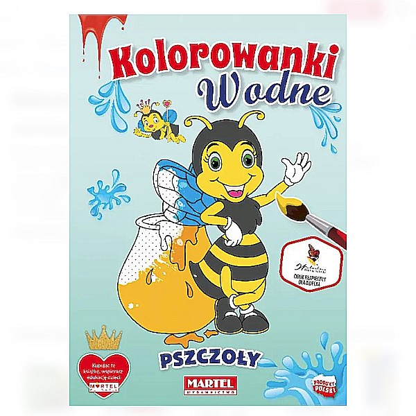 Kolorowanka KOLOROWANKI WODNE PSZCZOŁY - Martel 1 Kolorowanka KOLOROWANKI WODNE PSZCZOŁY - Martel