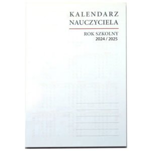 Wkład kalendarzowy NAUCZYCIELA do organizera A5 2024 / 2025 - Bez otworów Do bindowania